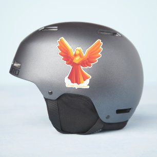 Little Guardian Angel orange color cutout