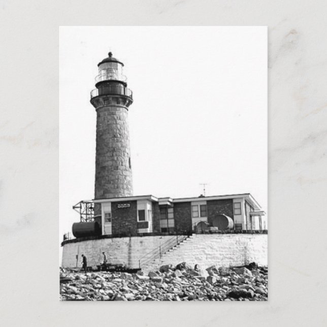 Little Gull Island Lighthouse Postcard (Front)