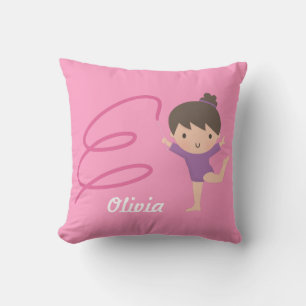 Little Gymnast Girl Gymnastics Room Decor Cushion