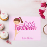 Little Gymnast Pretty Pink Custom Kids Gymnastics