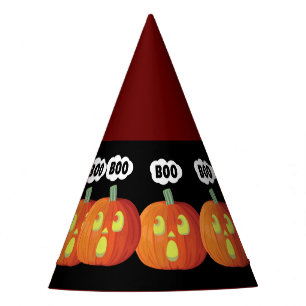 Little Halloween Pumpkin Boo Party Hat