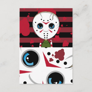 LIttle Halloween Serial Killer RSVP Card