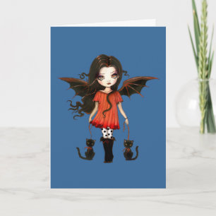 Little Halloween Vampire Card