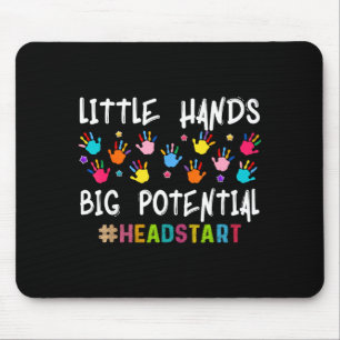 Little Hands Big Potential Headstart Back To Schoo Mouse Mat