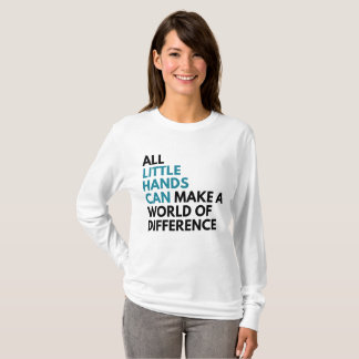 Little Hands Can Women's 2-sided Long Sleeve Shirt