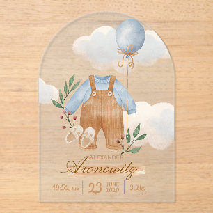 Little hands, little feet, and a big place in our acrylic invitations