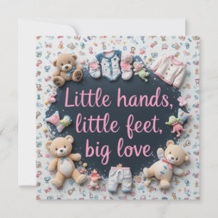 Little hands little feet invitation