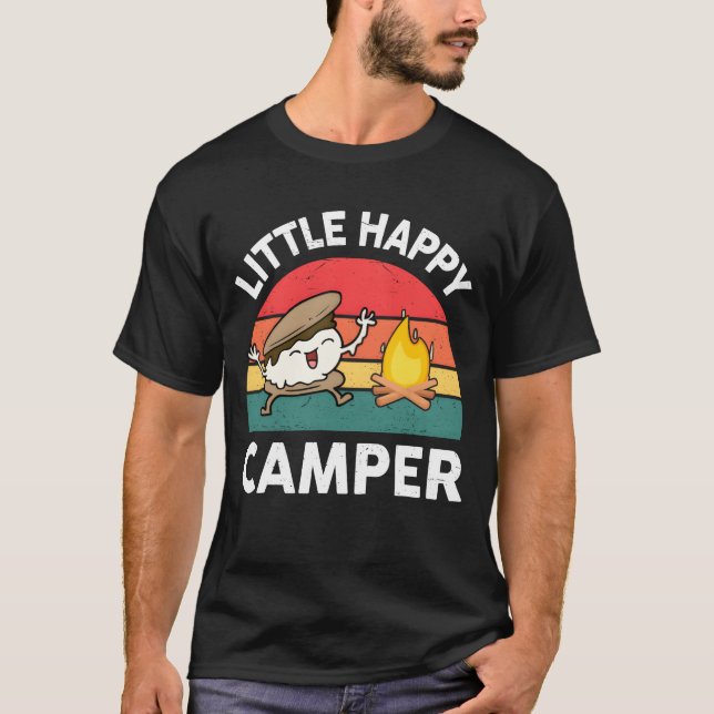 Little Happy Camper Camping gift T-Shirt (Front)
