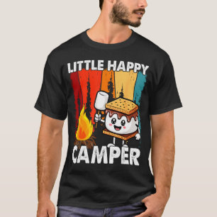 Little happy camper funny boy girl toddler smore T-Shirt