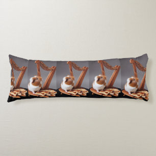 Little Harpist Guinea Pig – Whimsical Elegant Body Body Cushion