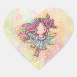 Little Heart Fae Fairy Fantasy Illustration Sticker