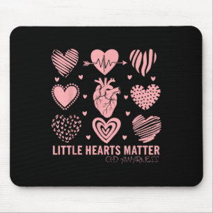 Little Hearts Chd Awareness Design For Heart Advoc Mouse Mat