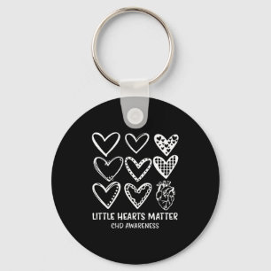 Little Hearts Chd Disease Awareness Heart Warrior Key Ring