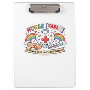 Little Hearts First-Aid Companion nurse sign  Clipboard