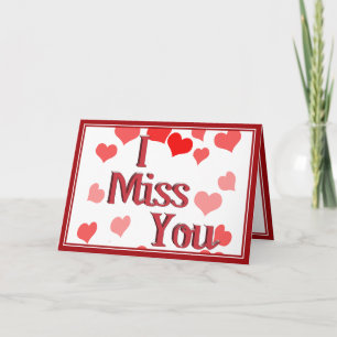 Little Hearts -  I Miss You Card