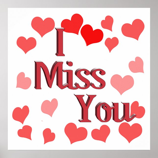Little Hearts -  I Miss You Poster (Front)