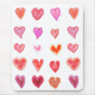 Little hearts mouse mat