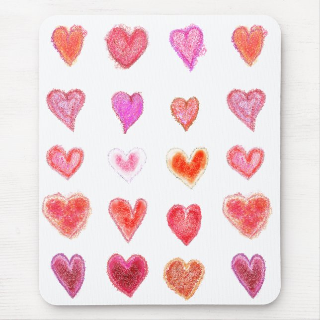 Little hearts mouse mat (Front)