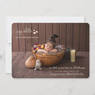 Little Hearts Photo Birth Announcement