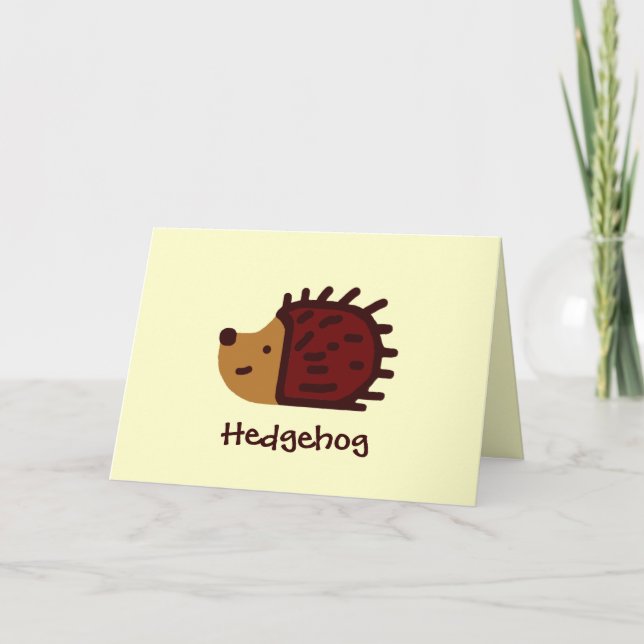 Little Hedgehog! Card (Front)