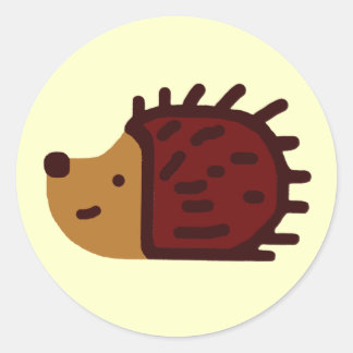 Little Hedgehog! Classic Round Sticker