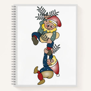 Little Helping Hands Christmas Cartoon  Notebook