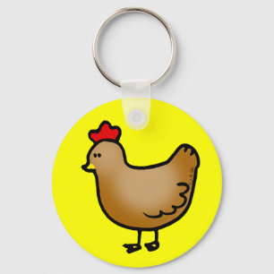 Little hen key ring