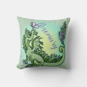 Little herb dragon ~rosemary cushion