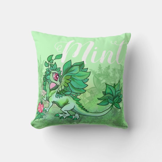 Little Herb Garden Dragon~Mint Cushion (Front)