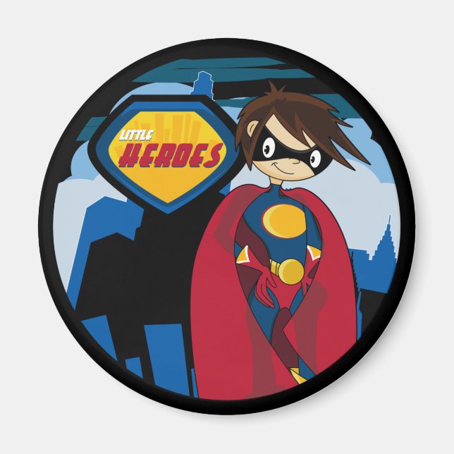 Little Heroes Superhero Magnet (Front)