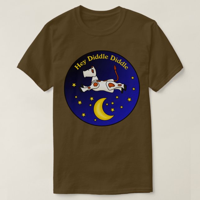 Little Hey Diddle Diddle Cow T-Shirt (Design Front)