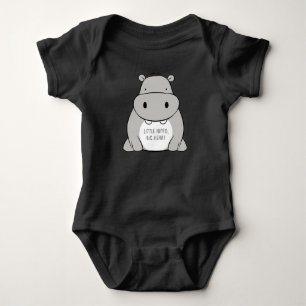 Little hippo, big heart. baby bodysuit