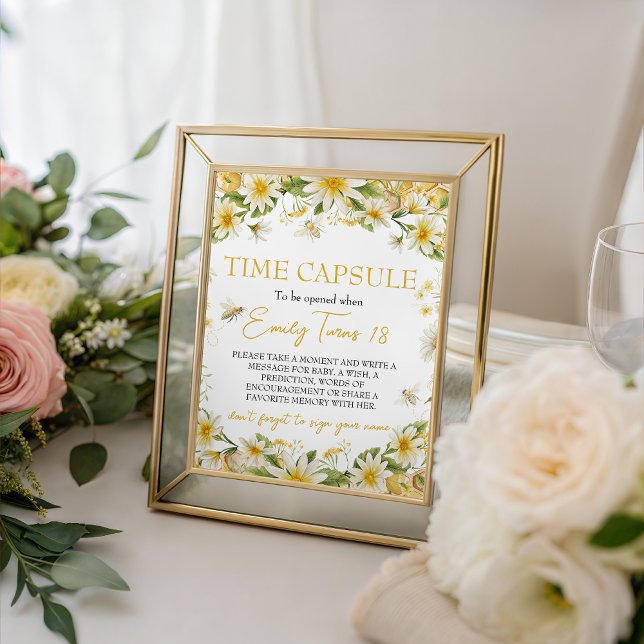 Little Honey 1st Birthday Time Capsule Sign (Creator Uploaded)