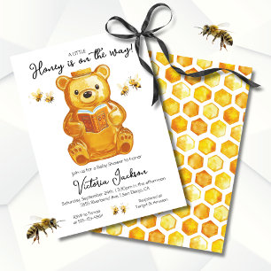 Little Honey Bee Baby Shower clothesline Invitation