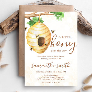 Little Honey Bee Baby Shower Invitation