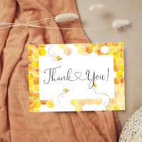 Little honey bee baby shower thank you cards