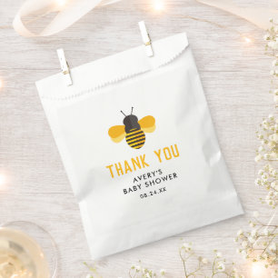Little Honey Bee Baby Shower Thank You Favour Bags