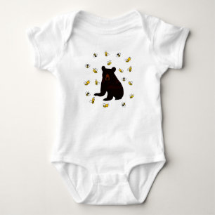 Little Honey Bee Bear Baby Bodysuit
