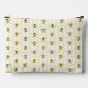 Little Honey Bee On The Way Yellow Baby Shower Accessory Pouch