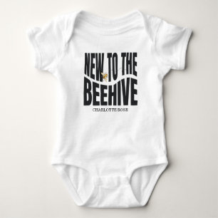 Little Honey Bee On The Way Yellow Baby Shower Bodysuit