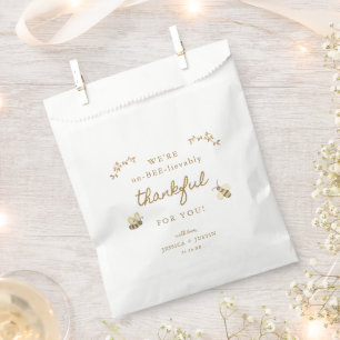 Little Honey Bee Un-BEE-livablely Thankful Favour Bags