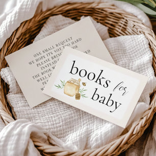Little Honey Books For Baby Bee Baby Shower Enclosure Card