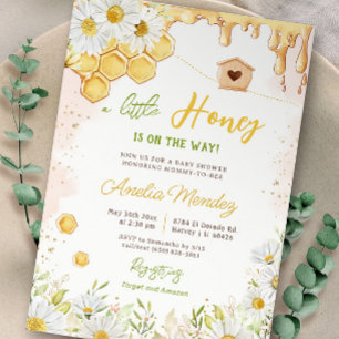 Little Honey Bumblebee Mummy to Bee Baby Shower Invitation
