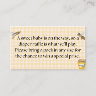 Little Honey Diaper Raffle Enclosure Card