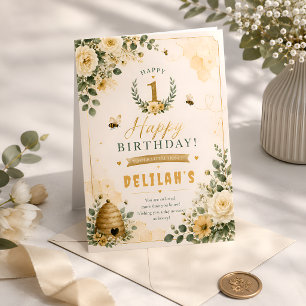 Little Honey First Bee-Day Card