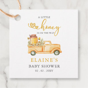 Little Honey Is On The Way Honey bee Baby Shower Favour Tags