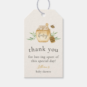 Little Honey Is On The Way Thank You Gift Tag