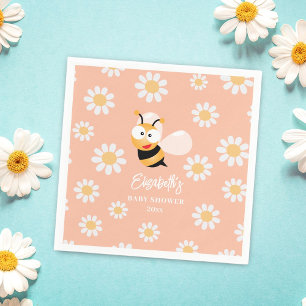 Little Honey Mummy To Bee and Daisies Baby Shower Napkin