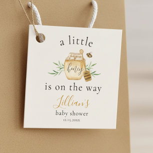 Little Honey On The Way Bee Baby Shower Favor Tags