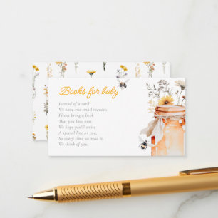 Little Honey On The Way Books For Baby Shower Enclosure Card